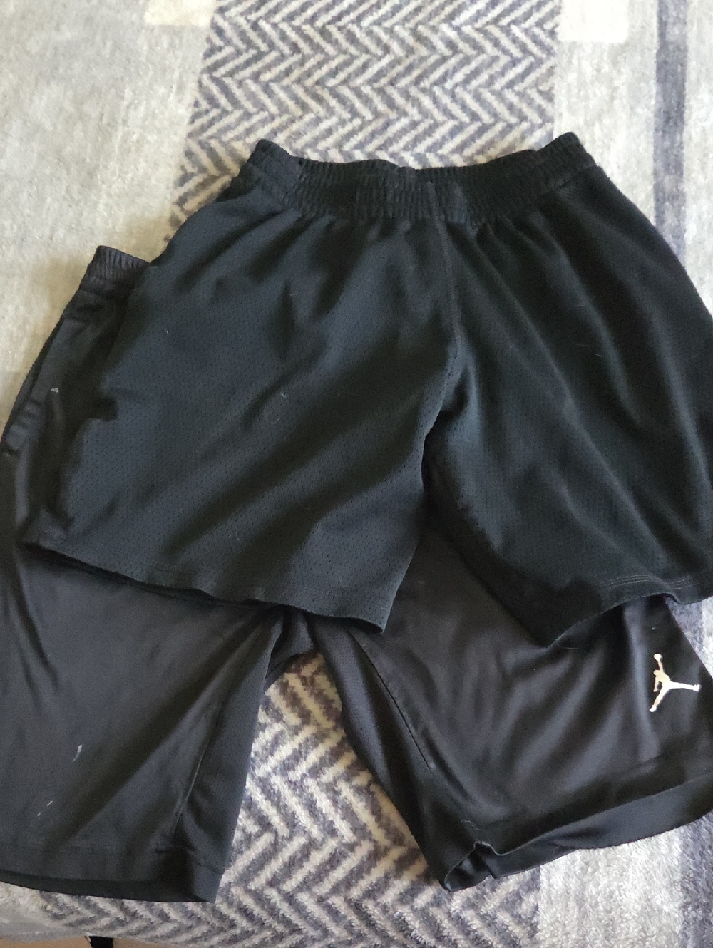 Jordan Boys' Black Athletic Shorts - Breathable Basketball Shorts